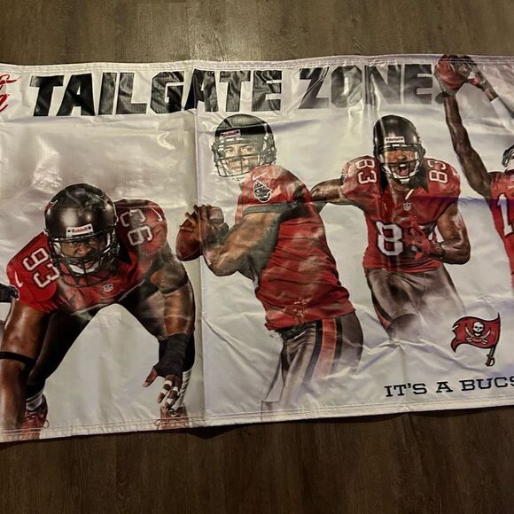 Tampa Bay Buccaneers Tailgate Man Cave Canvas  Coke Zero Large Banner 68”x34 - Picture 3 of 10